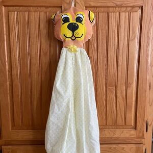 Vintage 1977 Handmade Cloth Diaper Holder
